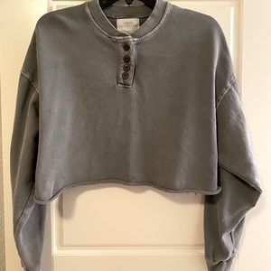 URBAN OUTFITTERS - Crop Long Sleeve Utility Shirt